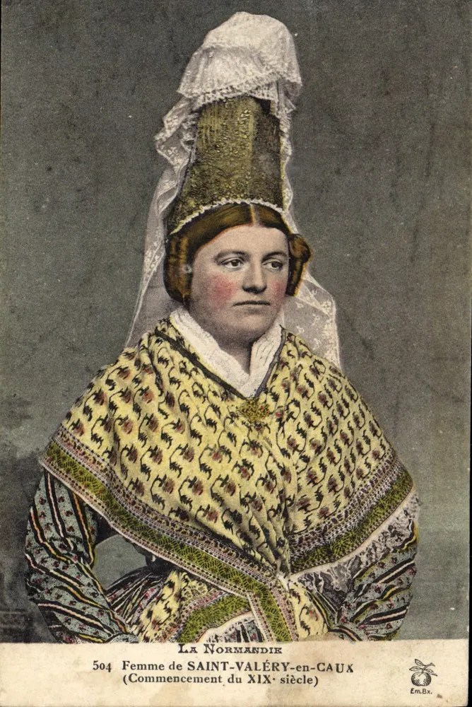 Frau von SAINT-VALÉRY-en-CAUX — Beginn des 19. Jahrhunderts — Normandie, n°504 - Vorderseite