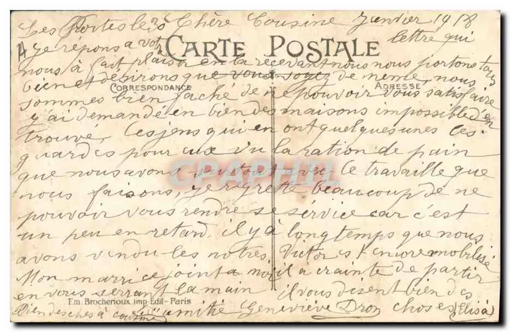 Frau von SAINT-VALÉRY-en-CAUX — Beginn des 19. Jahrhunderts — Normandie, n°504 - Rückseite