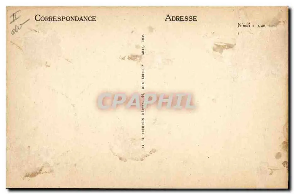 Junge Frau aus dem Pays de Caux — Das alte Normandie — LL, n°75 - Rückseite