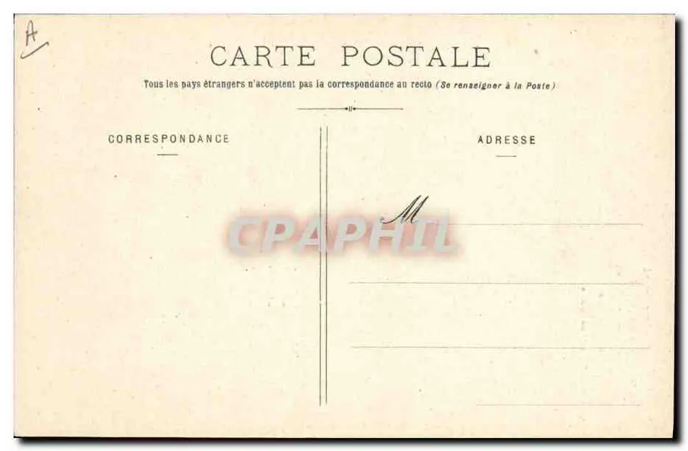 Typ eines alten normannischen Bauern — Les Goublins, von A. Rossel — Sammlung P. B. Cherbourg - Rückseite