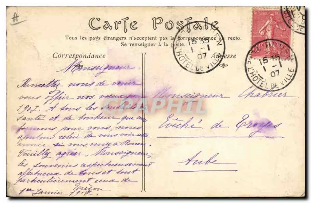 Frau von Rouen (1820) — Alte normannische Kleidung — ND Phot, n°92 - Rückseite