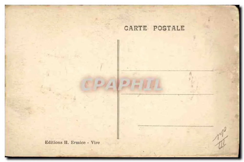 Am Schwellen — Unsere Normandie — Editions H. Ermice - Vire, Nr. 58 - Rückseite
