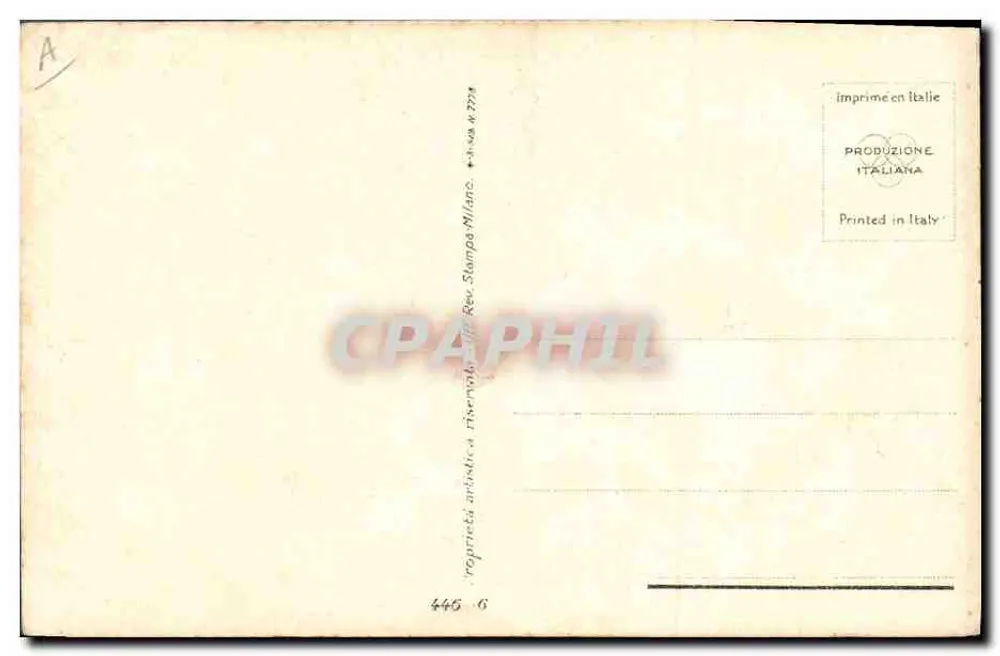 Elegantes Paar — intime Szene — Verleger Stampa Rea, Mailand, n° 445 - Rückseite