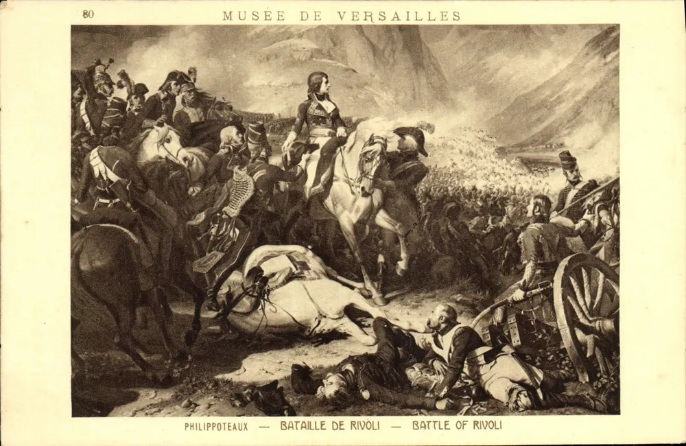 Schlacht von Rivoli — Musée de Versailles — Braun & Cie, Paris - Vorderseite