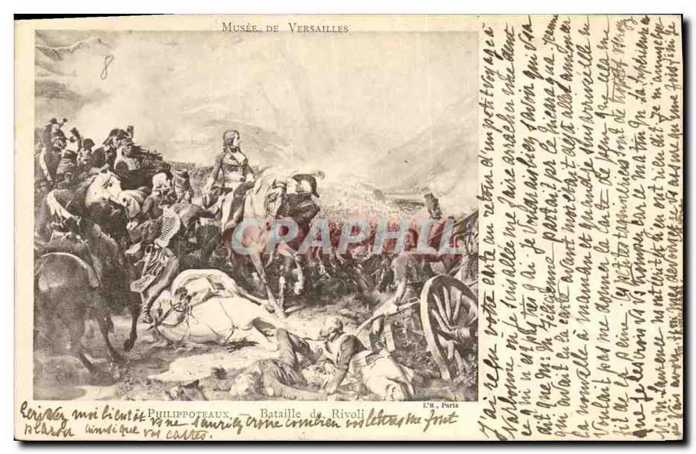 Schlacht von Rivoli — Philippeaux — Musée de Versailles — Verlag L’U, Paris - Vorderseite