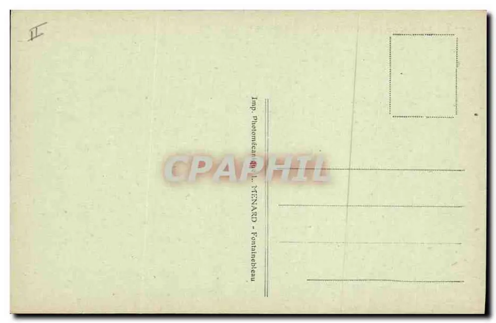 Schloss Fontainebleau — Abschiede — Künstlerische Sammlung C. Mg - Rückseite