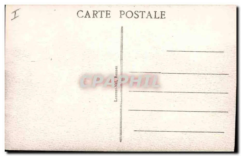 Carnac - Eingang zum Dolmen von Kermario — Verlag Laurent-Nel, Rennes, Nr. 773 - Rückseite