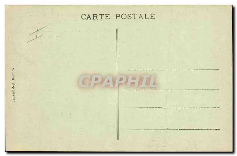 Carnac - Os Alinhamentos de Kermario — editor Boyrebe, n.º 3033 - Verso