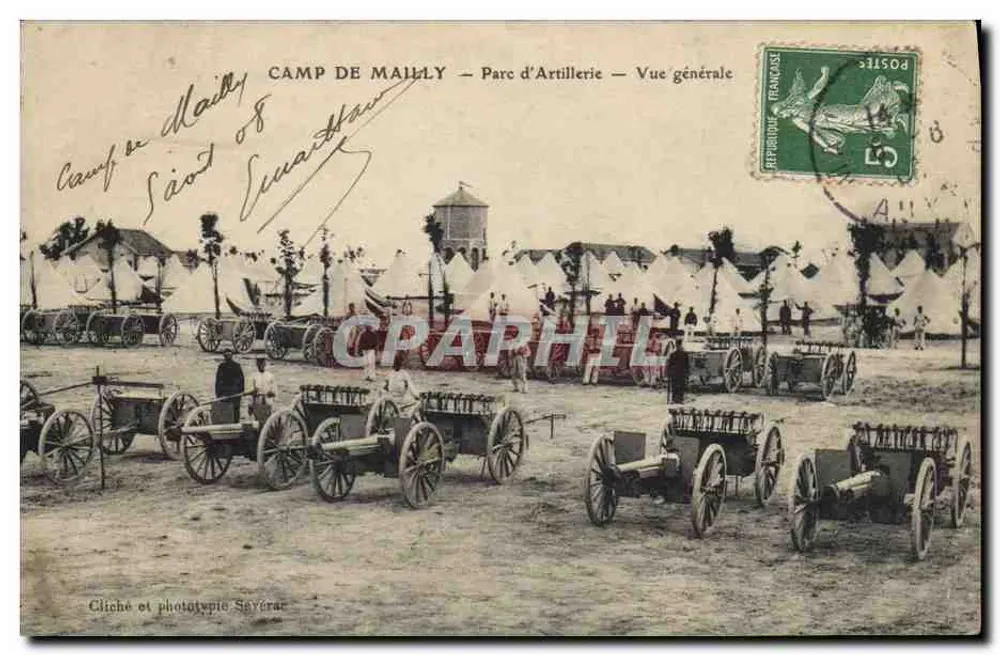 Camp de Maillé — Artilleriepark — Allgemeine Ansicht — Foto und Phototypie Saverac - Vorderseite