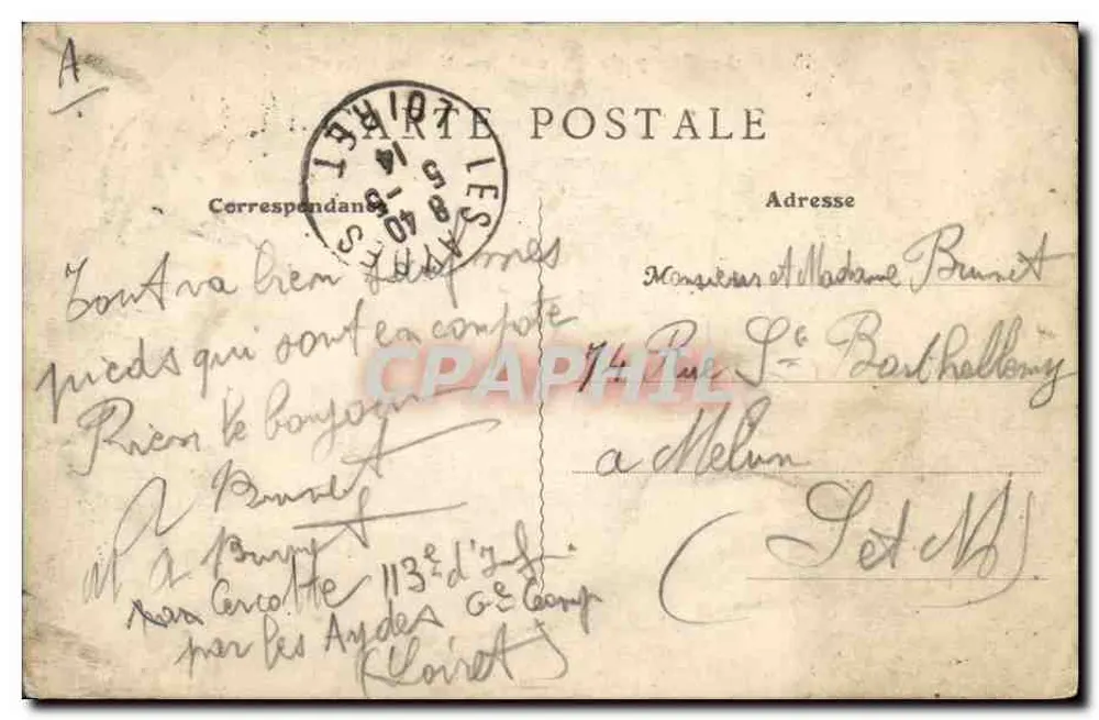 Le Camp de Cercottes - Reinigung — Serie 510 — Verlag Th.G. - Rückseite