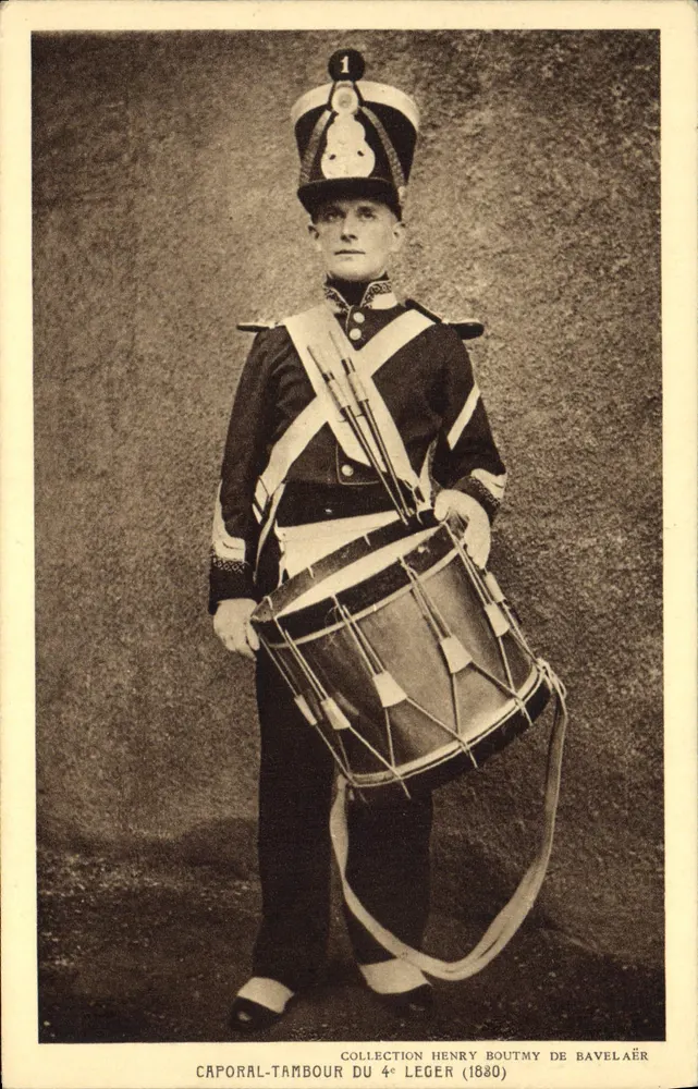 Sergent-Trommler des 4. Leichten Infanterie — Henry Boutmy de Bavelaër (1880) - Vorderseite