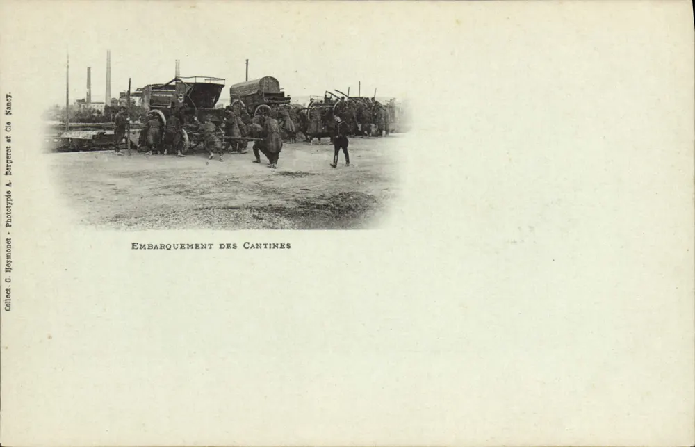 Embarque das Cantinas — Nancy — Fototipo G. Heymonset & Cie Bergere et Cie - Frente