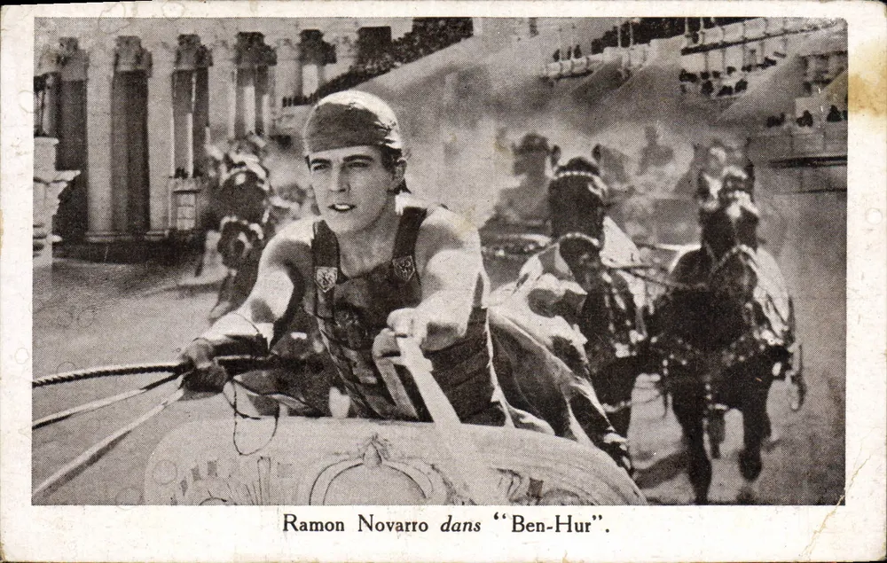 Ramon Novarro in "Ben-Hur" — Cinema Madeleine, Parijs — serie-nummer niet zichtbaar - Voorkant