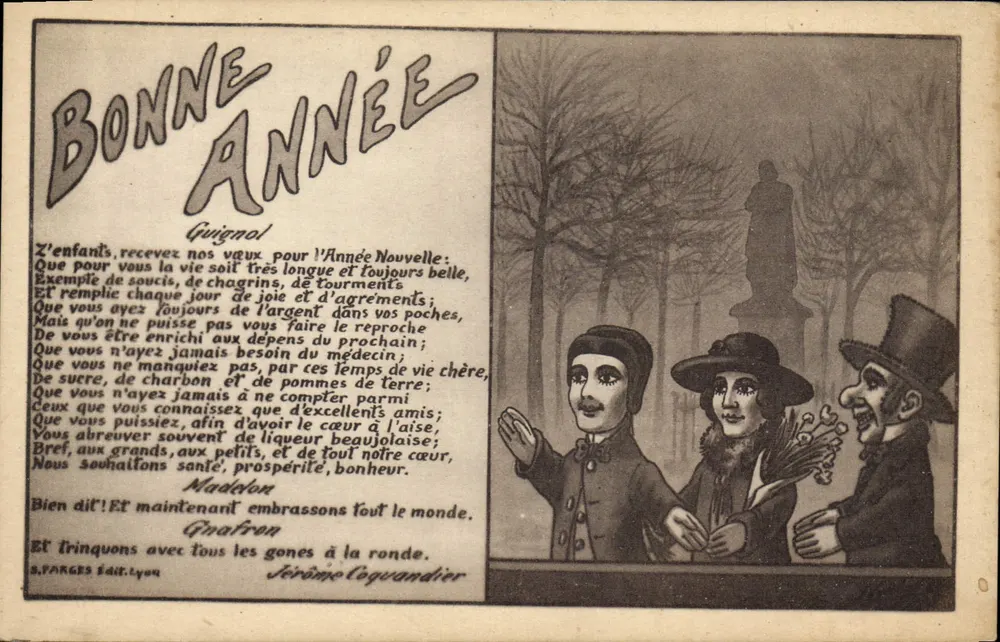 Ano Novo — Guignol — S. PARGES Ed. Lyon - Frente