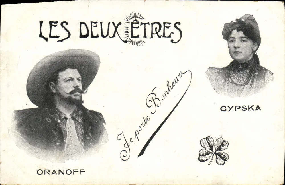 Les Deux Étres — Oranoff y Gypska — editor no visible - Anverso
