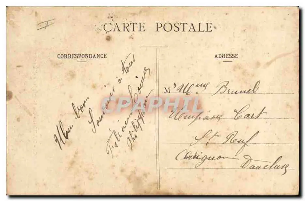 Paris — O Comptoir d'Escompte — editor desconhecido, n° 57 - Verso