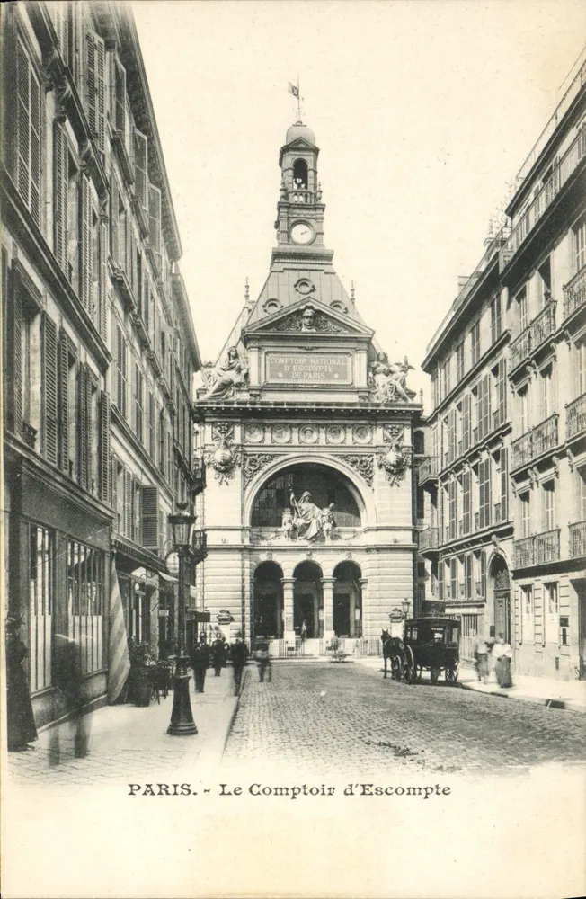 Paris - Le Comptoir National d'Escompte de Paris — vista arquitetônica - Frente