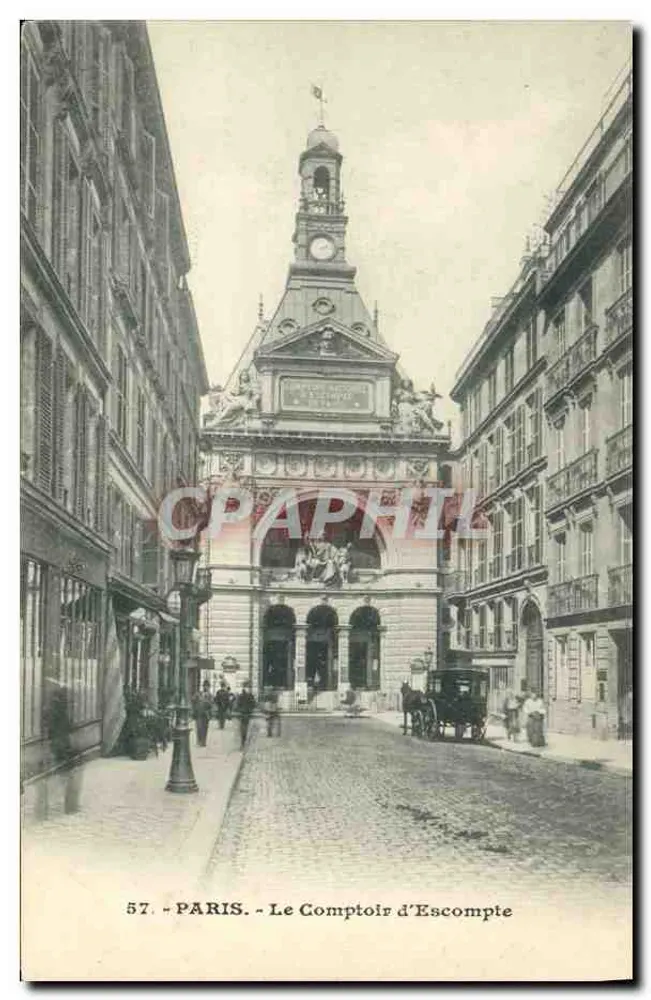 Paris - O Comptoir d'Escompte — n° 57 - Frente