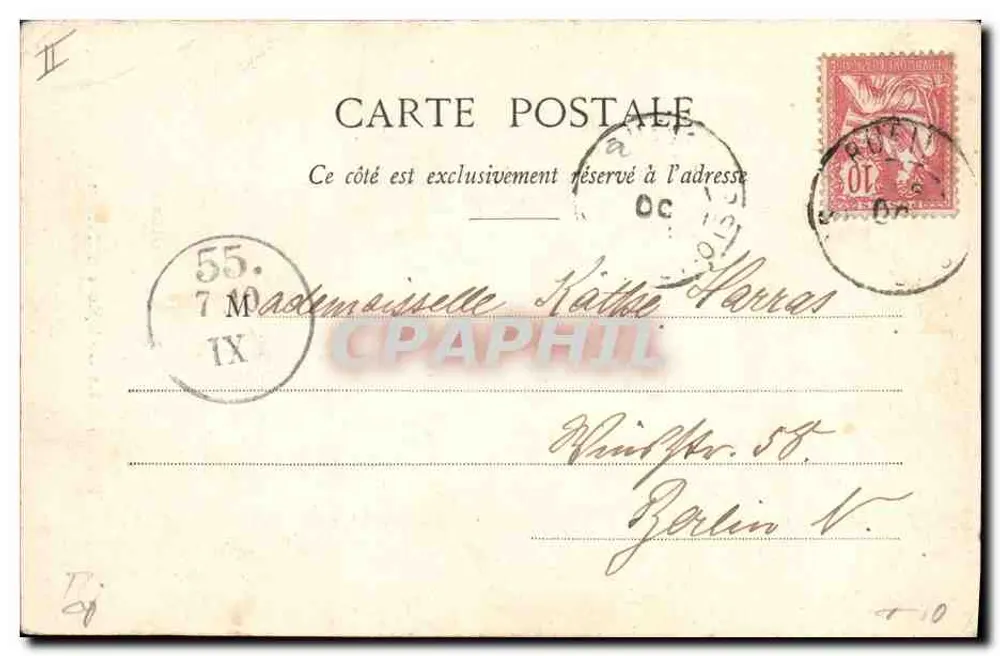 Paris - O Comptoir d'Escompte — editor desconhecido, número de série não visível - Verso