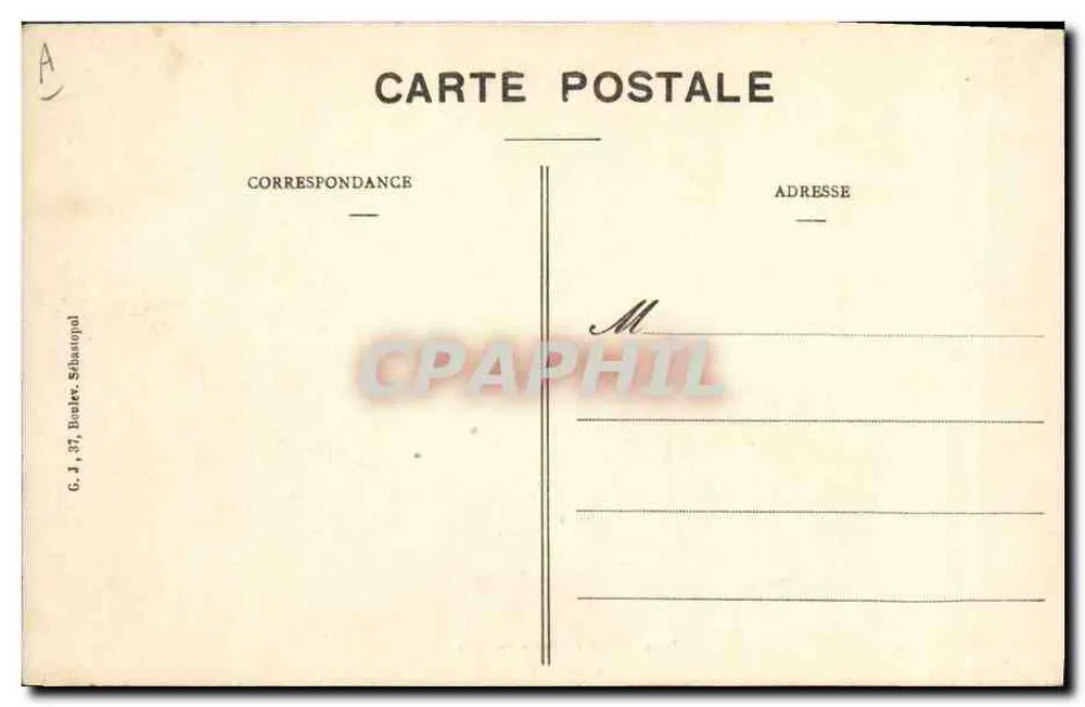 Die Überschwemmungen in Paris 1910 — Place Maubert — National Discount Bank und Maison Martin - Rückseite