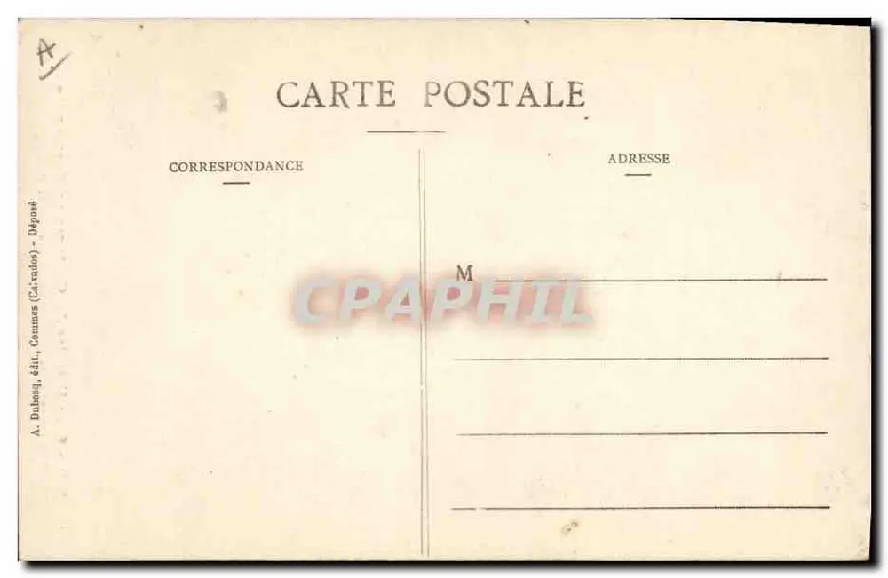 Alte Frisur aus der Umgebung von Bayeux genannt die "Bourgogne" — A.D. - 61 - Geschichte des Kleidungsstils in der Normandie - Rückseite