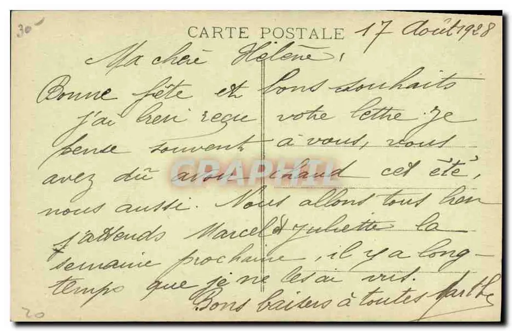 Duas mulheres normandas conversando — Saint-Pierre-Église — Gl. A. V. n° 2062 - Verso