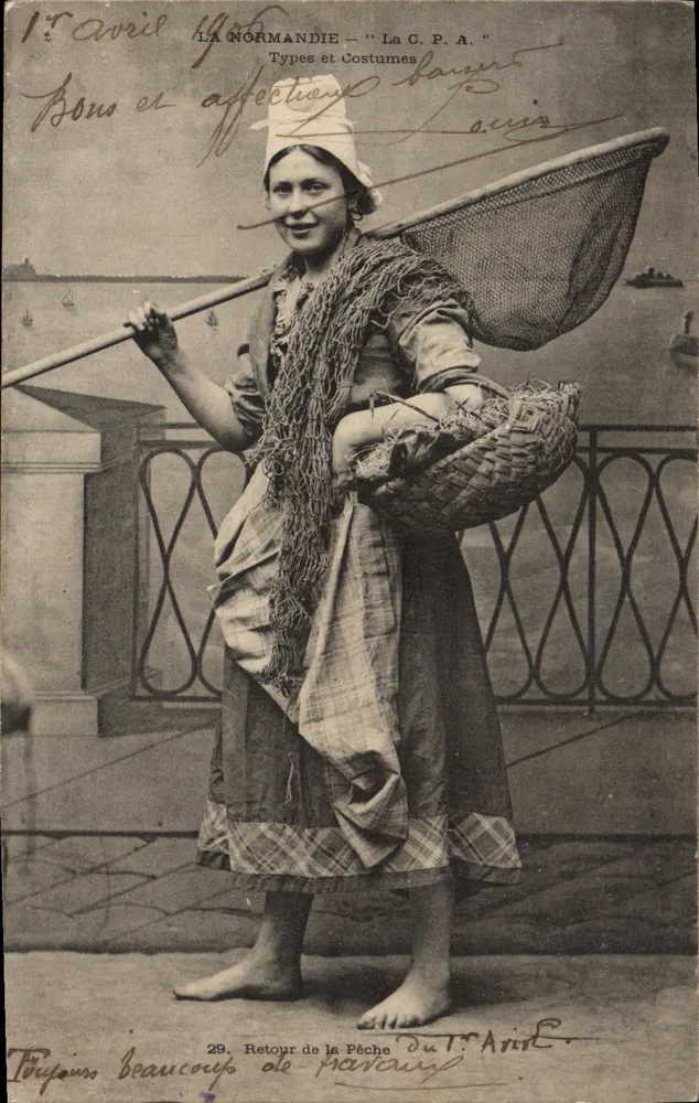 Pescadora normanda — Retorno da pesca — La C.P.A. n°29 - Frente