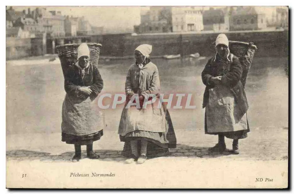 Retrato de mulheres normandas pescando — ND Phot. — n° 31 - Frente