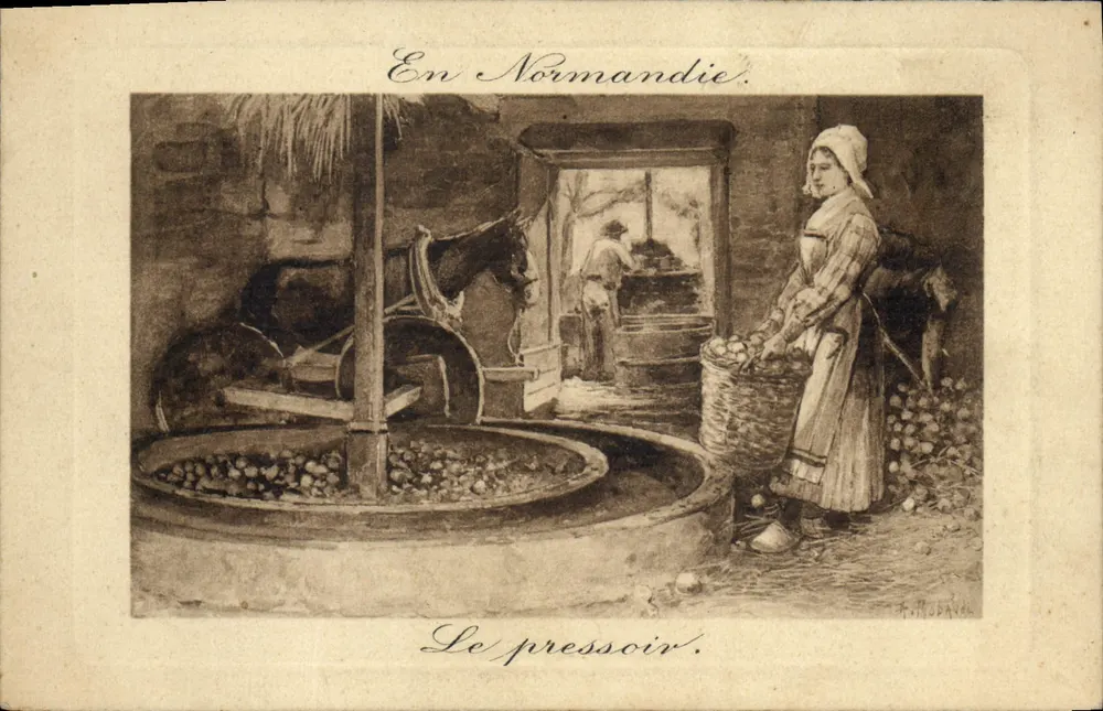 Na Normandia — O prensador — J. MOBAYE - Frente