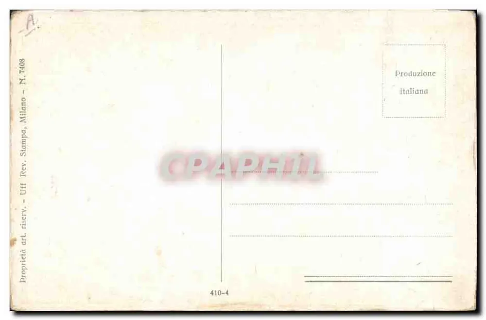 Elegantes Paar in einer Straße — Illustration — Rev. Stampa, Mailand - Rückseite