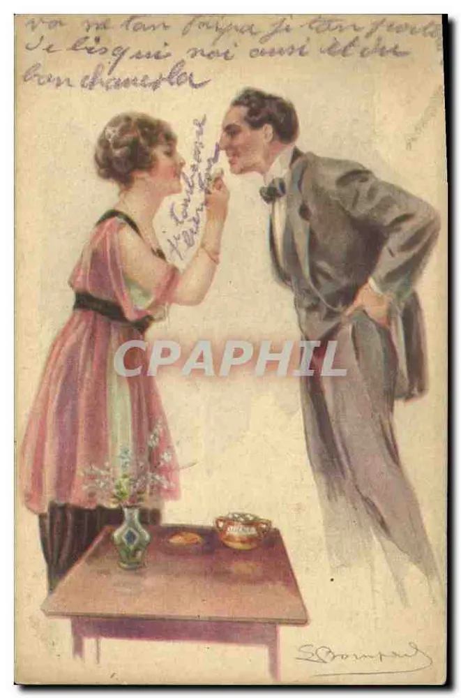 Ich liebe dich — LiebesSzene — italienischer Verleger, Nr. 960-5 - Vorderseite
