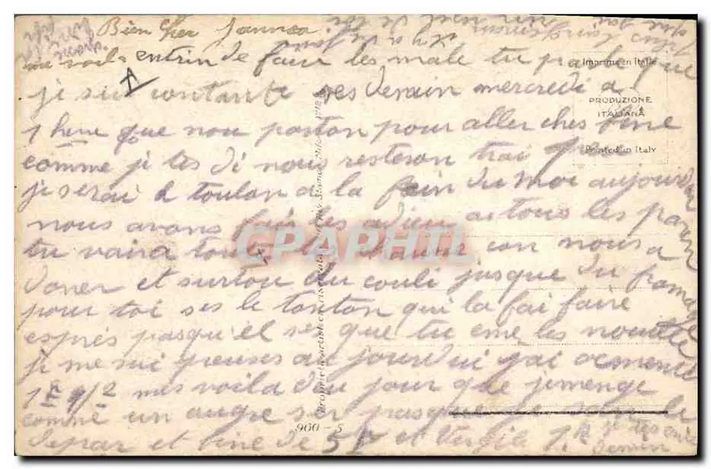 Ich liebe dich — LiebesSzene — italienischer Verleger, Nr. 960-5 - Rückseite