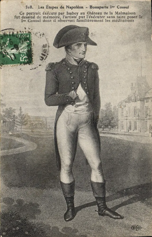 Napoleon Bonaparte — Erster Konsul — Verlag E.D. Nr. 318 - Vorderseite