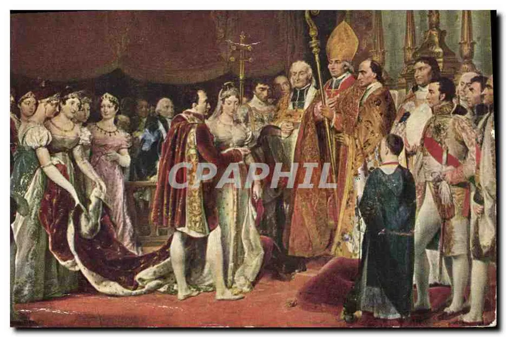 Hochzeit von Napoleon I. und Marie-Louise im Louvre — 2. April 1810 — Éditions Nomis, Paris, n° 5792 - Vorderseite