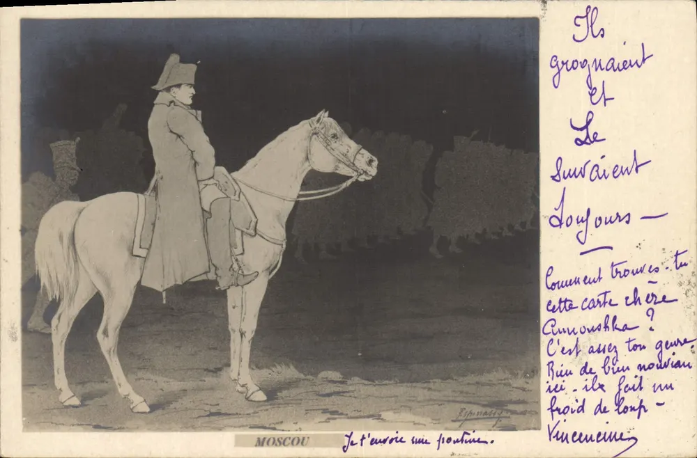 Moscou — Soldado a Cavalo — Editor Espinassy, número de série não visível - Frente