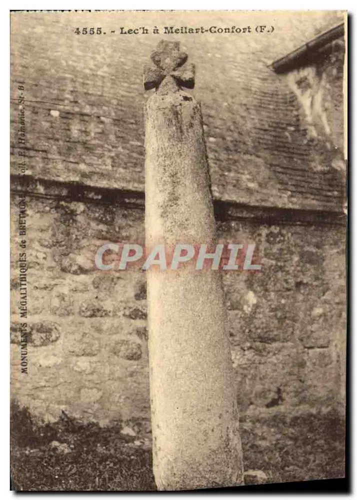 Monumento megalítico en Meillart-Confort (F.) — editor F. Hamon, serie 4555 - Anverso