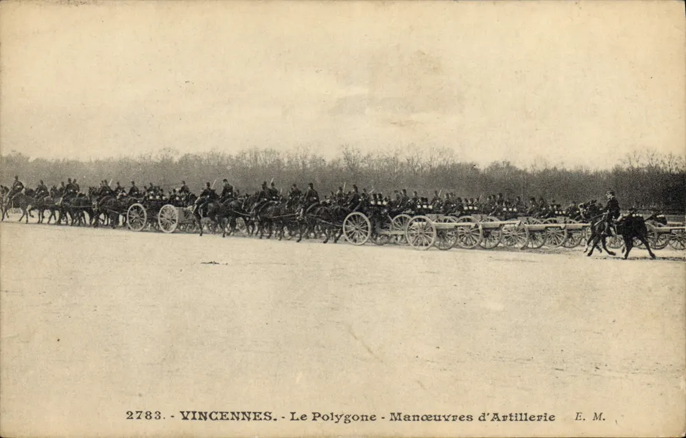 Vincennes - Der Polygon - Artillerie-Manöver — E. M. n°2783 - Vorderseite