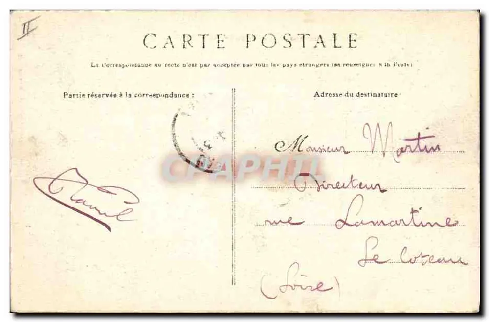 Camp de Chalons — Schuss des 7-Zoll-Kanons — Verlag nicht sichtbar - Rückseite