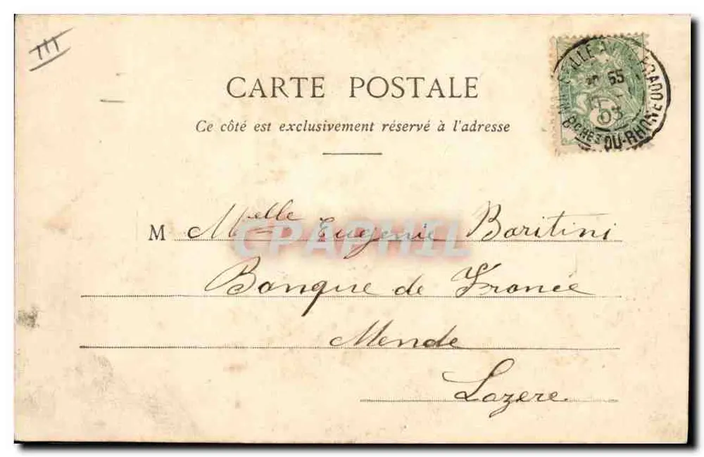 Frau Thérésa, extra-lucid Schlafwandlerin — La Cocotte — Phototypie A. Bergeret et Cie, Nancy - Rückseite