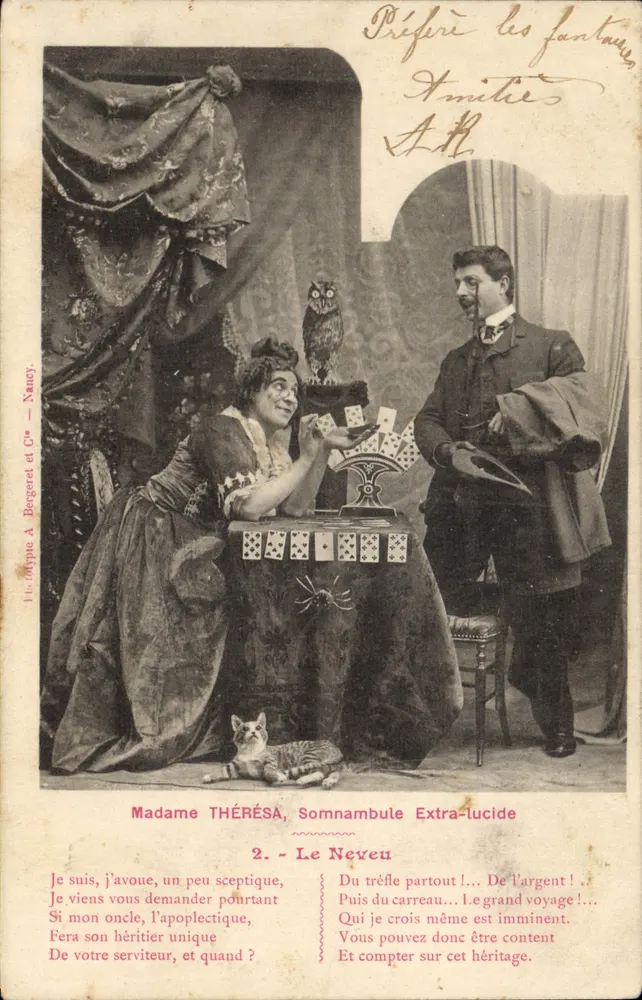 Madame THÉRÉSA, Extra-Lucid Somnambulistin — 2. Der Neffe — Gedruckt von A. Bergeret et Cie — Nancy - Vorderseite