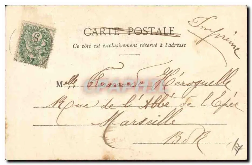 Madame THÉRÉSA, Extra-Lucid Somnambulistin — 2. Der Neffe — Gedruckt von A. Bergeret et Cie — Nancy - Rückseite