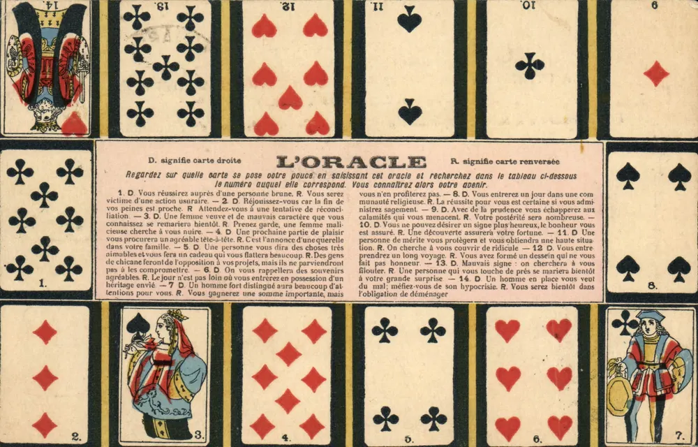 Der Orakel — Kartenleserkarte — Verlag nicht sichtbar - Vorderseite
