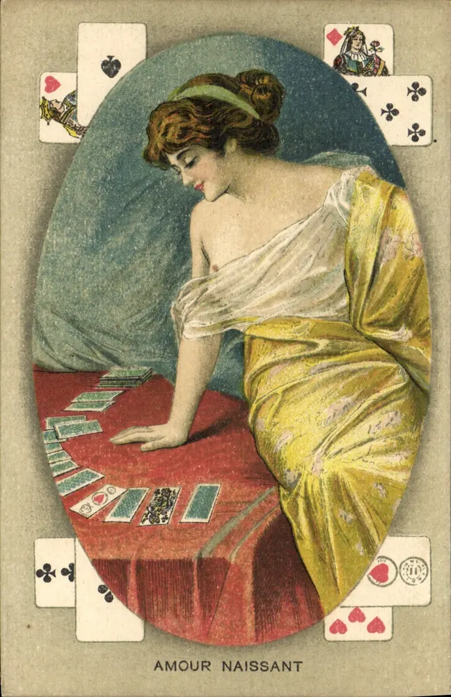 Wachsender Liebe — Spielkarte — unbekannter Verlag, Seriennummer nicht sichtbar - Vorderseite