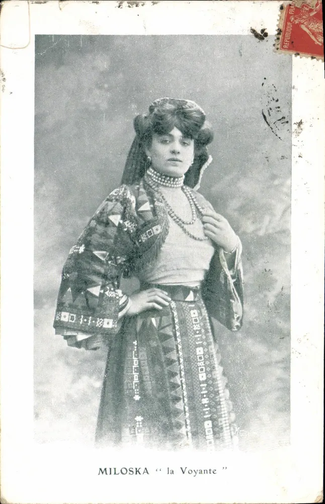 Miloska "die Hellseherin" — Portrait — Verlag unbekannt - Vorderseite