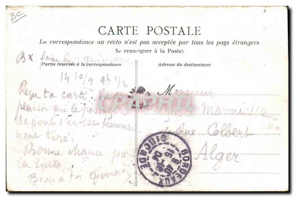 Veloska "die Wahrsagerin" — Portrait — Verlag nicht sichtbar - Rückseite