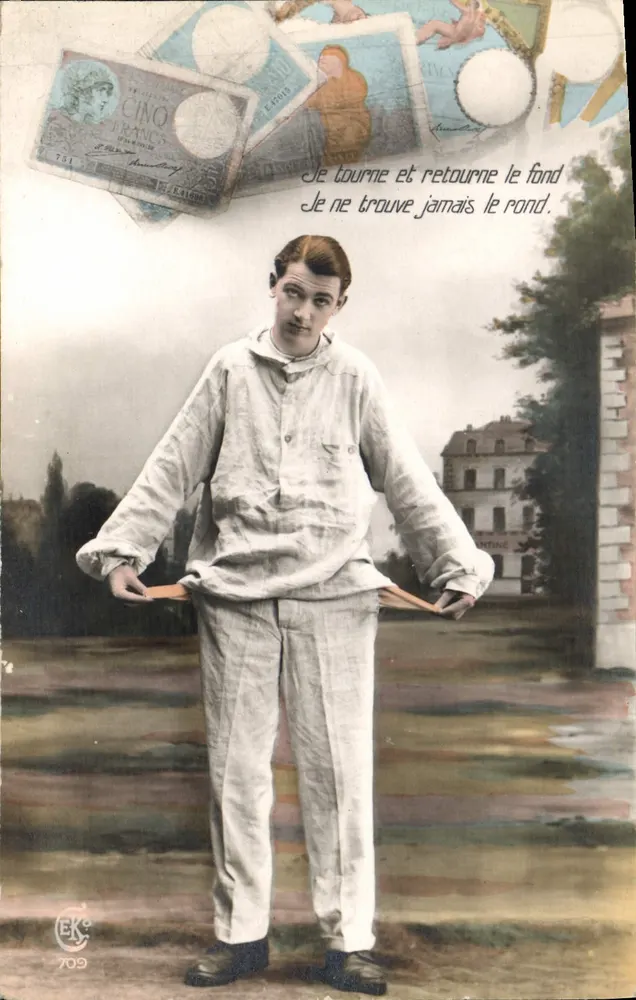 Giro e re-giro o fundo — nunca encontro o círculo — Editor E. Fonds, n° 709 - Frente