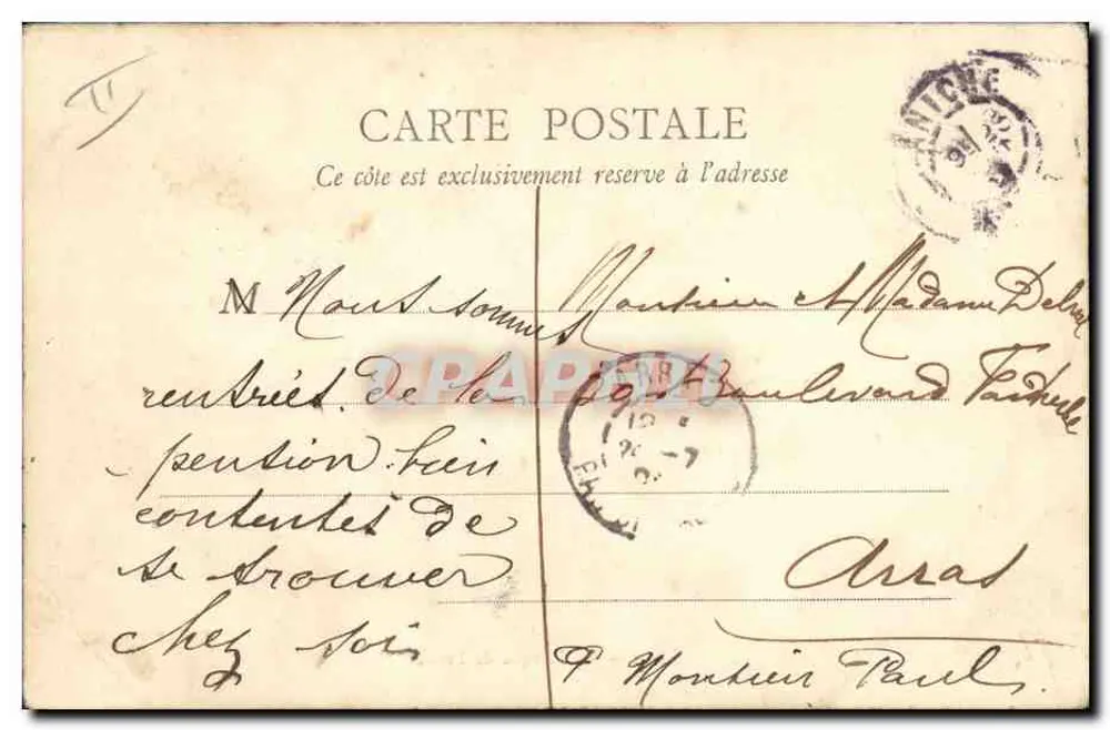 Lille — La Banca della Francia — P. F., PARIS - Verso