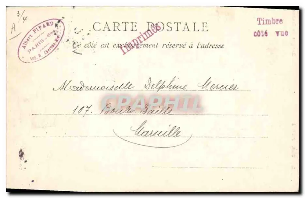 Banque de France — Paris — G.C.C. 248 — editor Albert Pipard - Verso