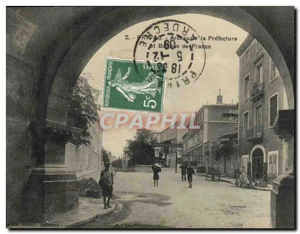 Prévias — Archeau de la Préfecture und Banque de France — Verlag Autenas, Nr. 2 - Vorderseite
