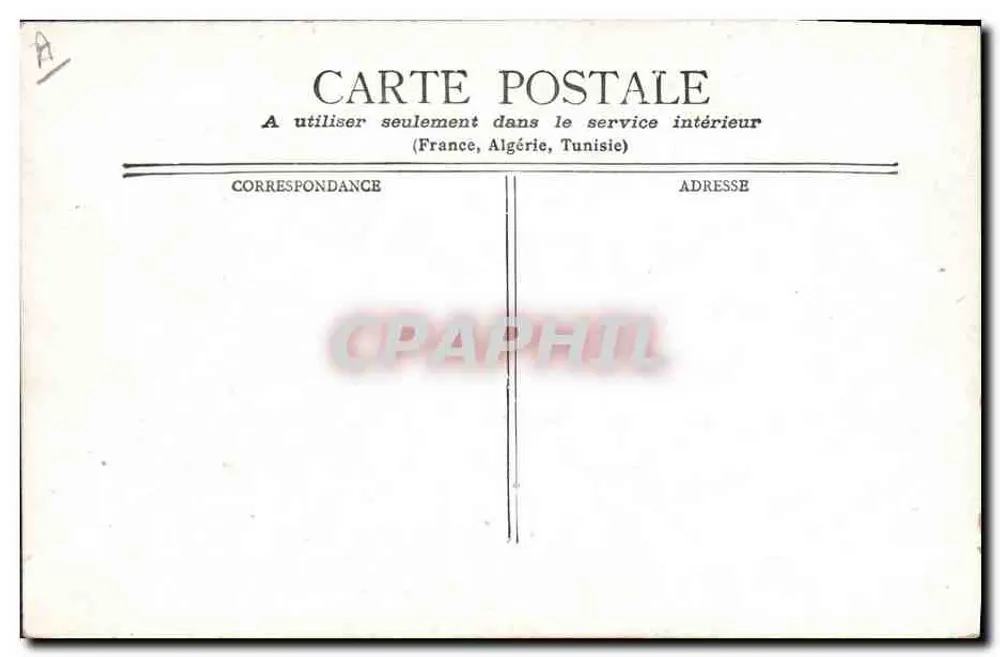 Paris - Banco da França — vista da rua com carruagem e pedestres — editor não visível - Verso